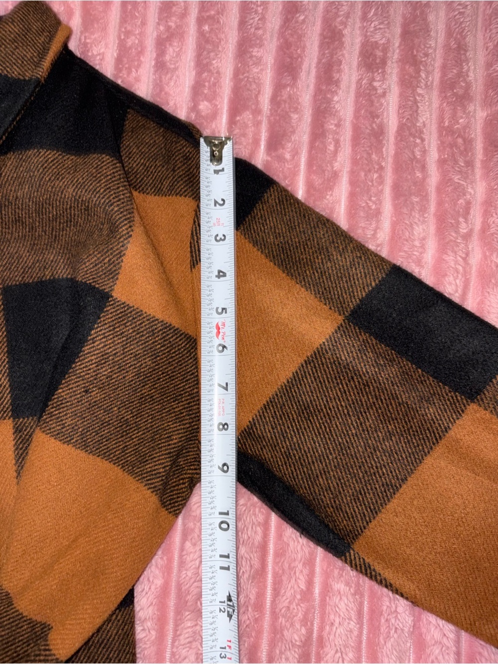 RD Style Black and Brown Plaid Button Shirt Jacket - Picture 11 of 16